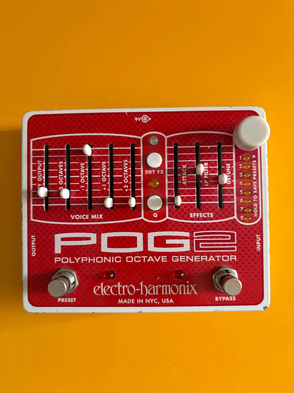PEDAL ELECTRO-HARMONIX POLYPHONIC OCTAVE GENERATOR - POG2