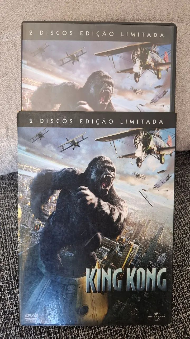 Dvd - KING KONG - 2 DISCOS EDIÇÃO  LIMITADA COM  ENCARTE. COMPLETO 