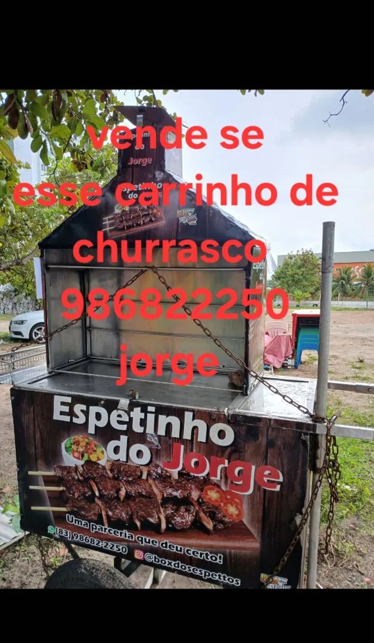 Carrinho de Espetinho 100% Inox