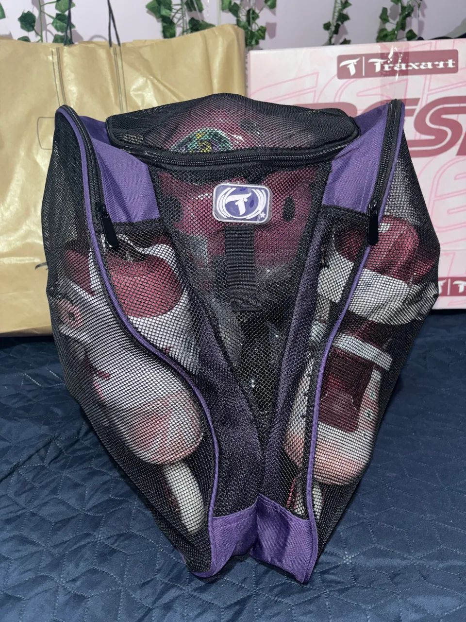 Patins Profissional + Kit + Mochila própria usado uma vez - Foto 2