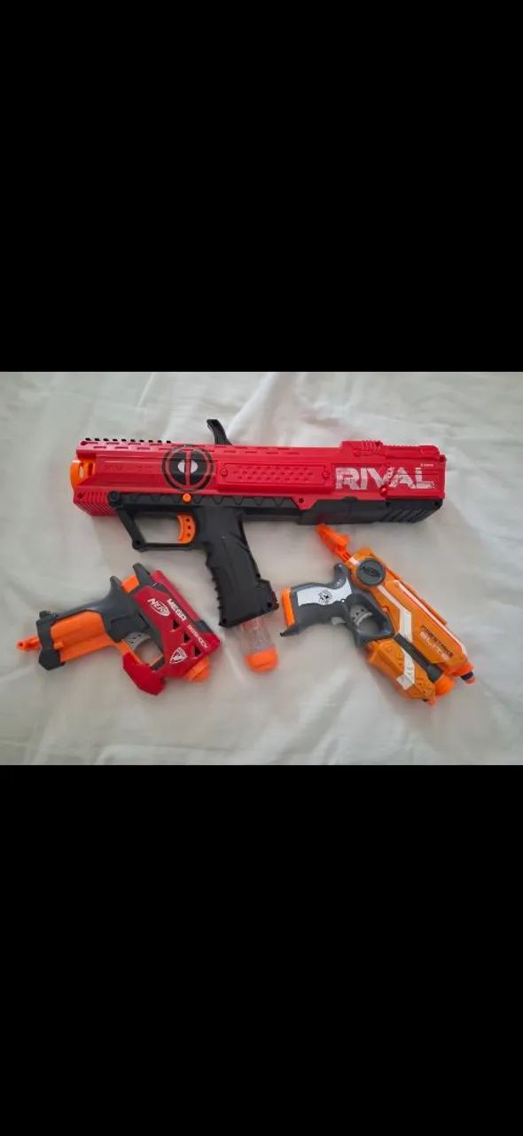 Nerf Rival Edição Limitada Deadpool, mais 2 nerfs grátis  - Foto 3