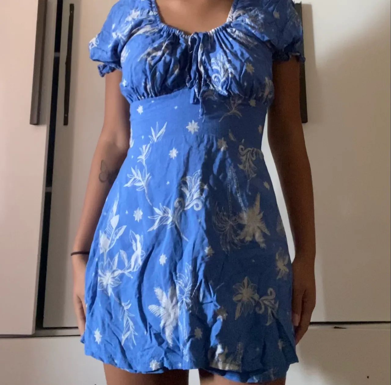 Vestido/ macacão azul tamanho P - Foto 2