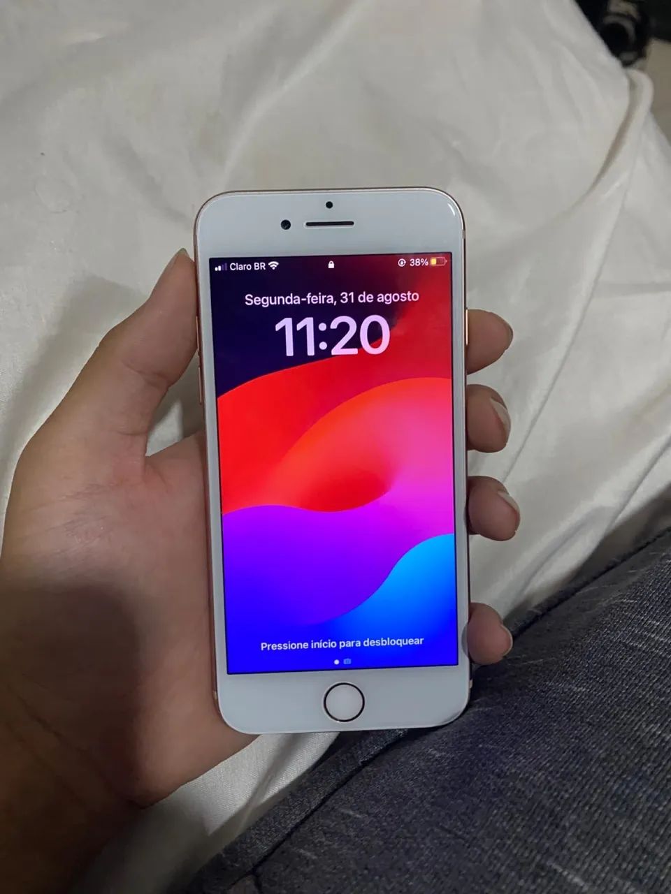 iPhone 8 Rose 64gb Impecável  - Foto 2