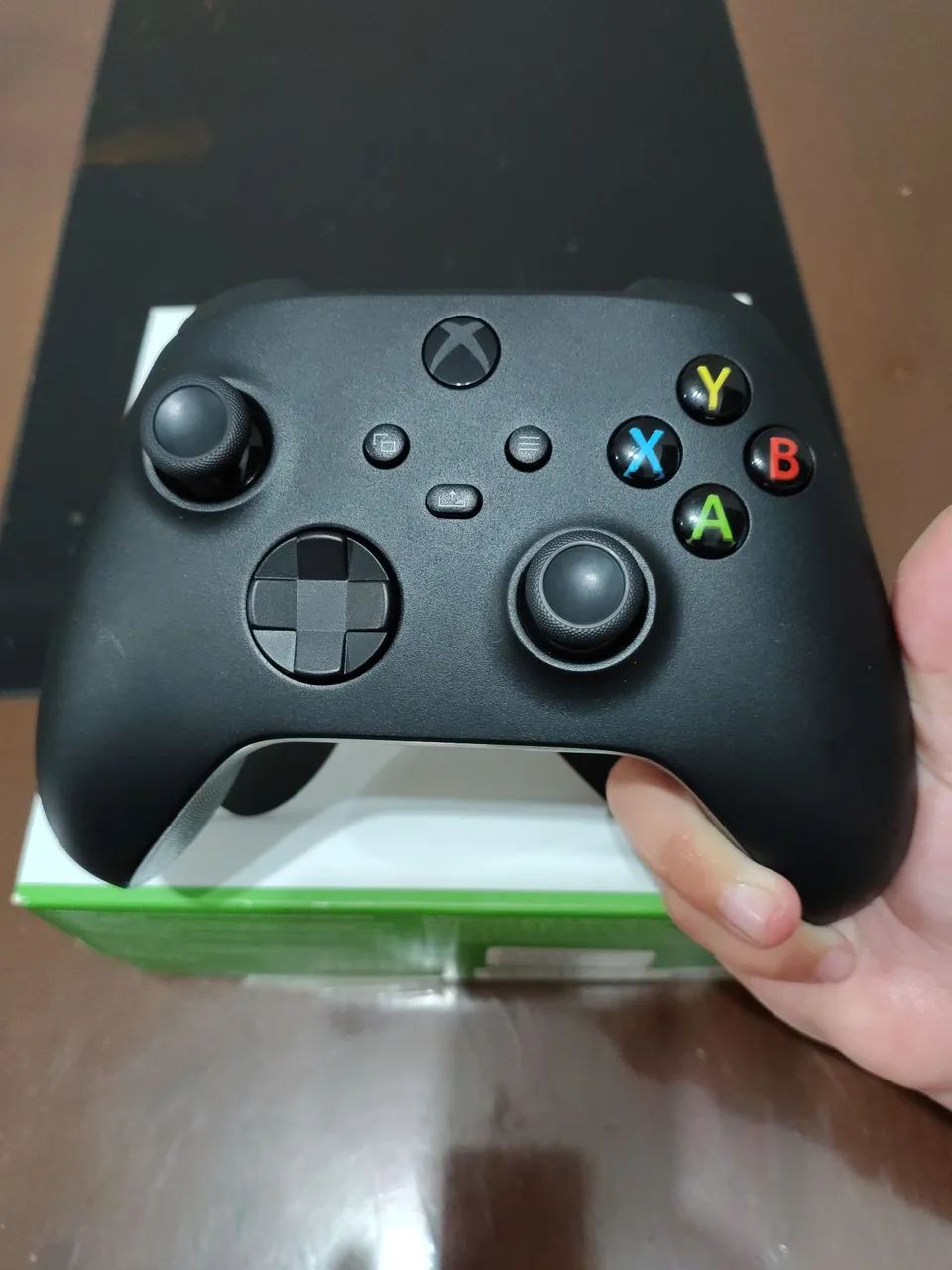Controle X-Box carbono Black semi novo - Foto 3