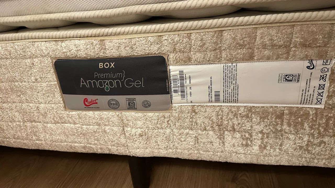 Base Box Queen Castor Premium Amazon Gel - 2 Módulos - Foto 4