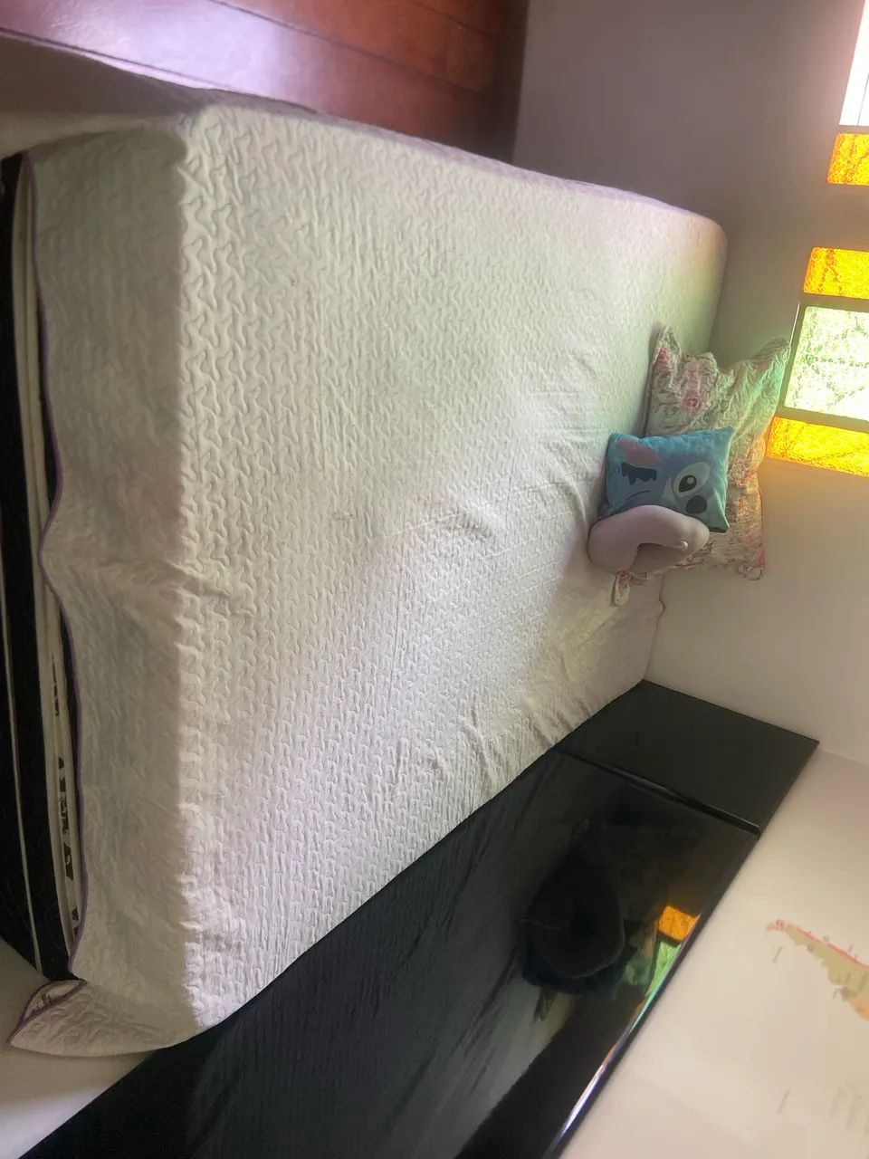 Cama box casal/ box +colchao