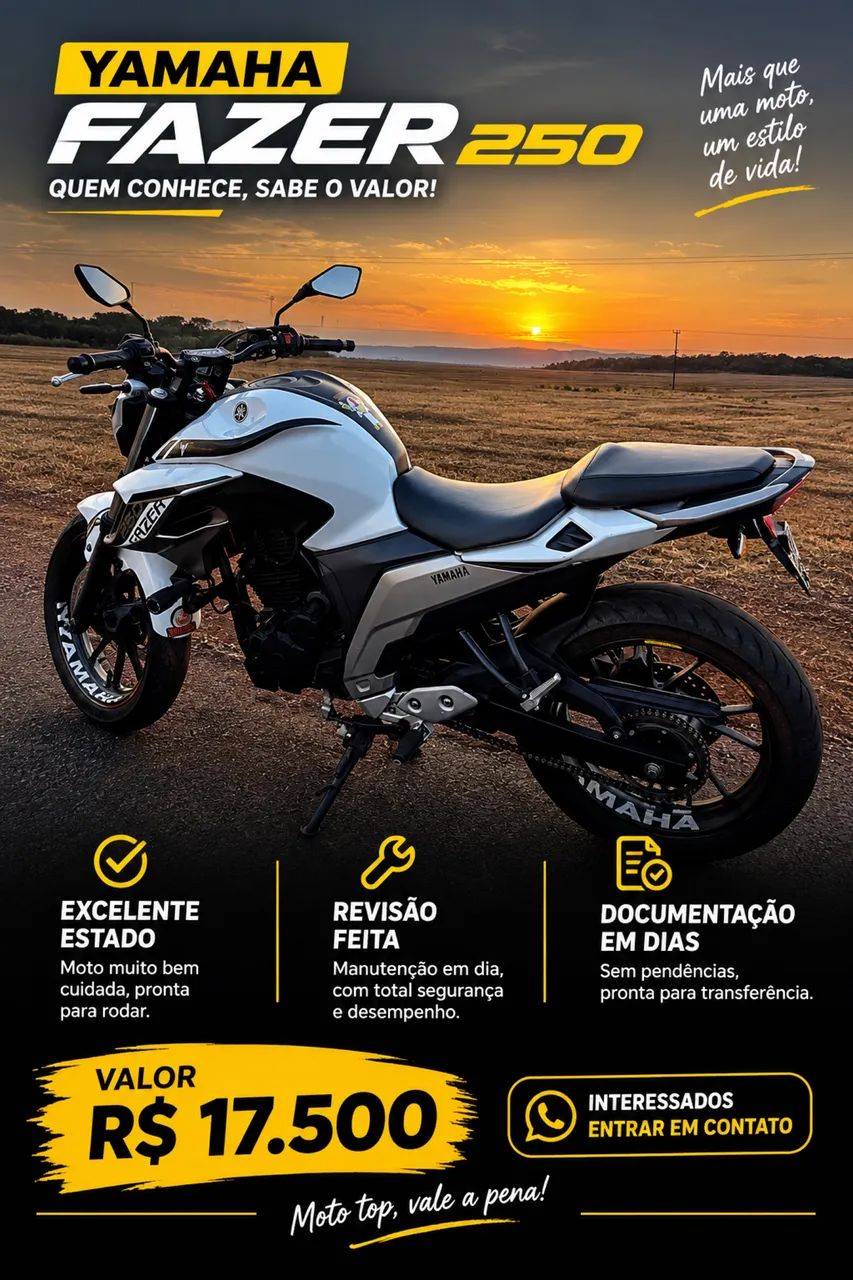 Vende-se Fazer250