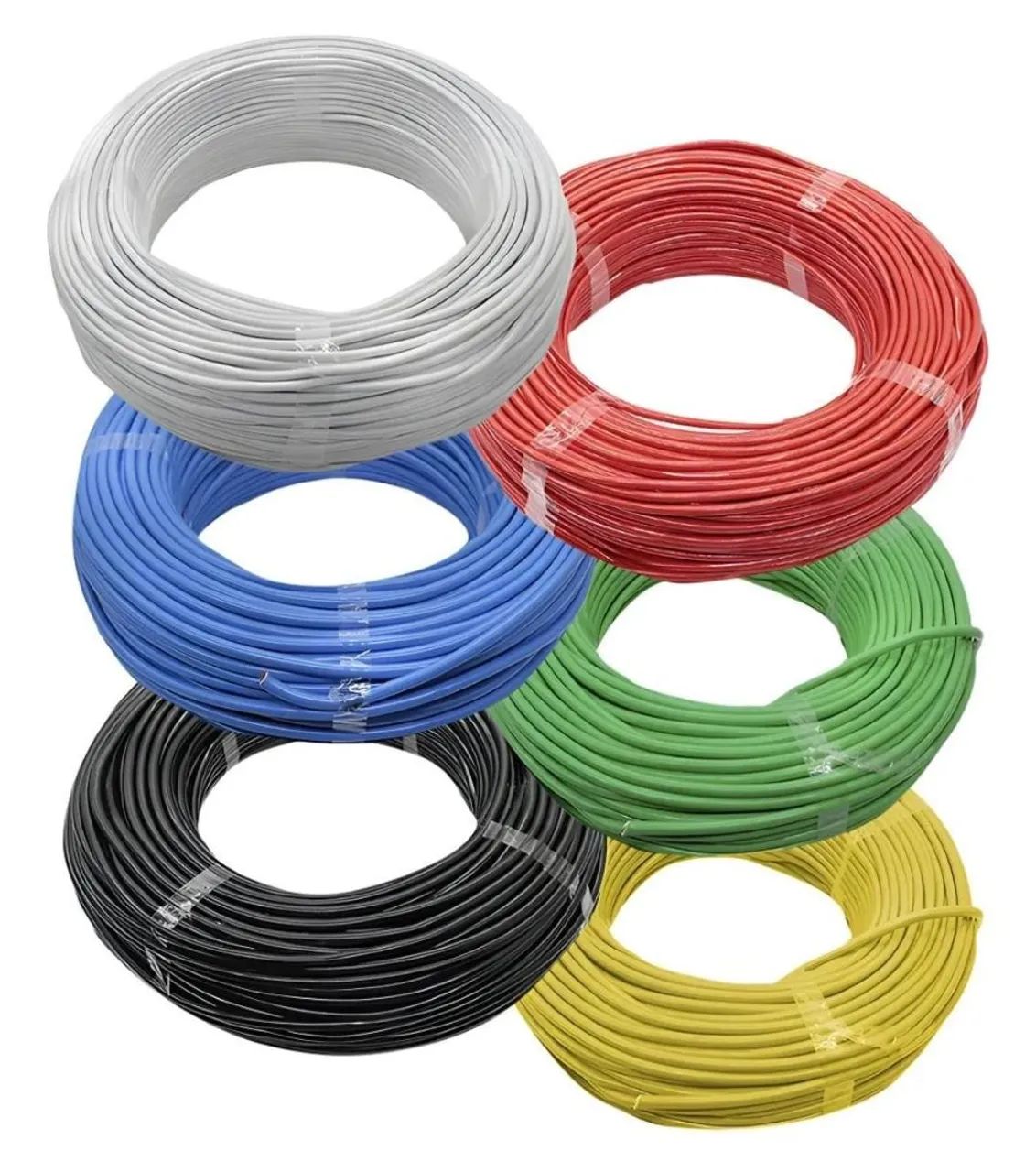 Fio cabo elétrico 4mm 100 metros rolo peça