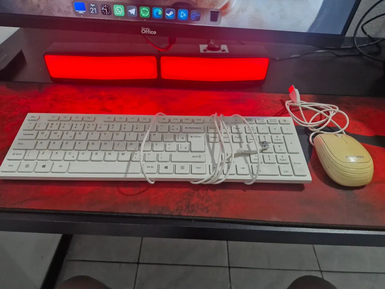 Teclado e mouse samsung