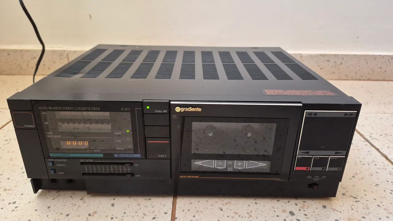 Tape Deck D-475 Auto Reverse Estéreo Gravador de Cassete - Gradiente - Foto 2