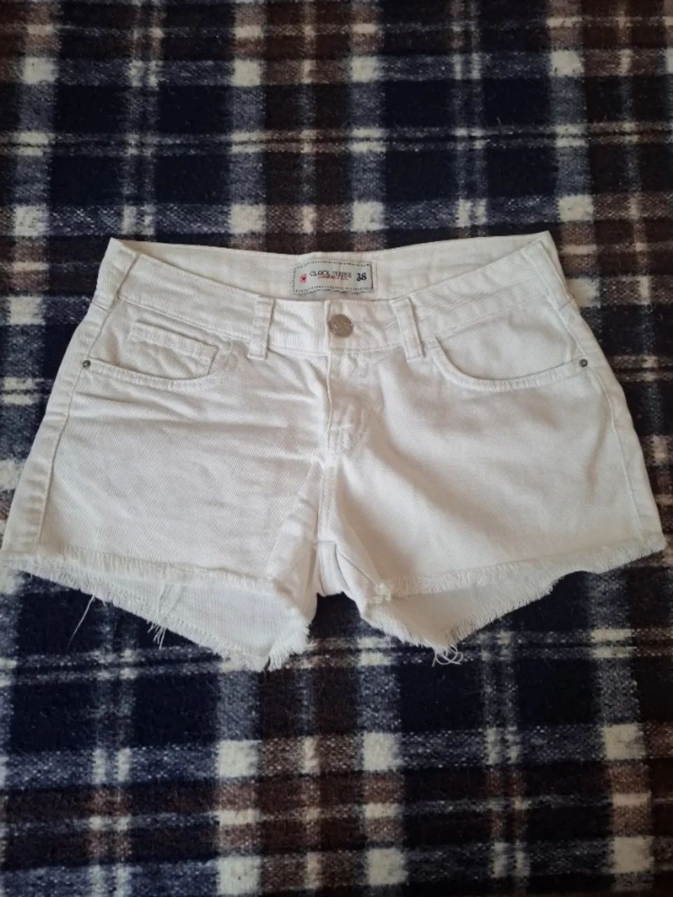 Short Jeans Branco 