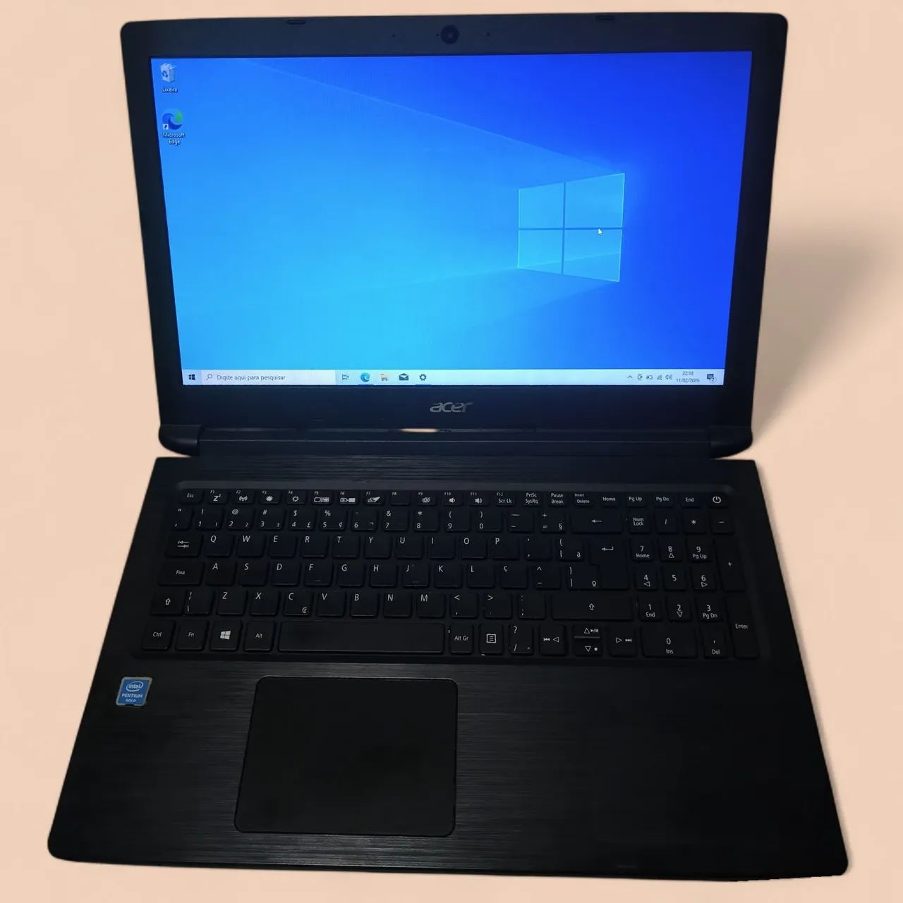 Notebook Acer 4GB SSD 120Gb Bateria Ok