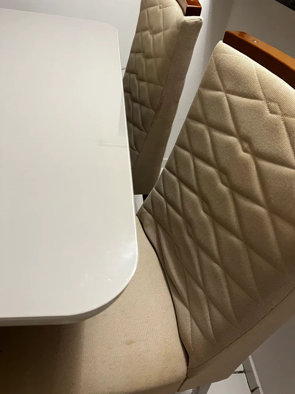 Mesa 4 cadeiras com tampo de vidro.  - Foto 2
