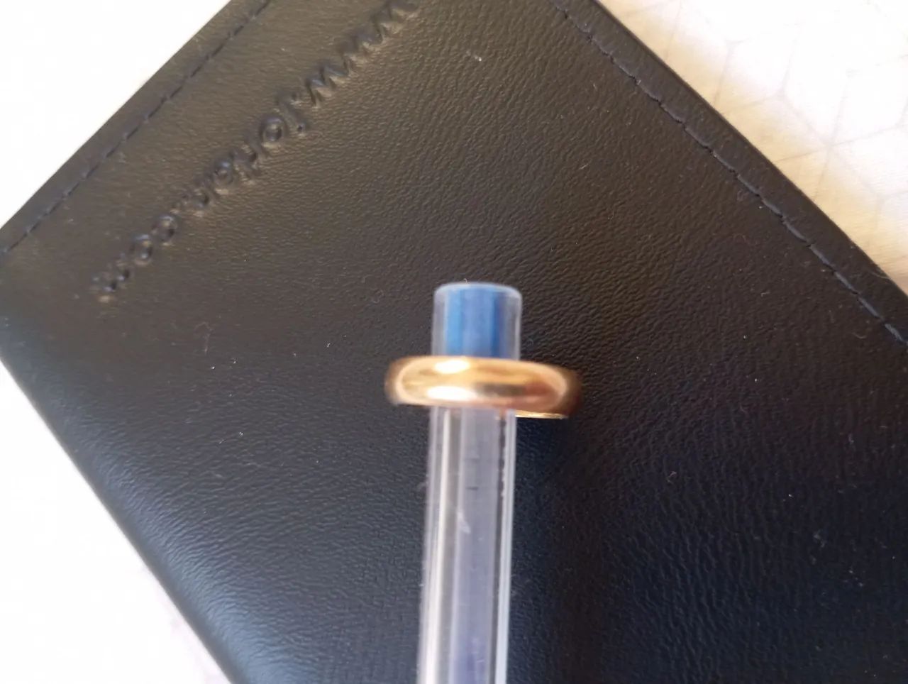 Aliança ouro 4.3 gramas puro