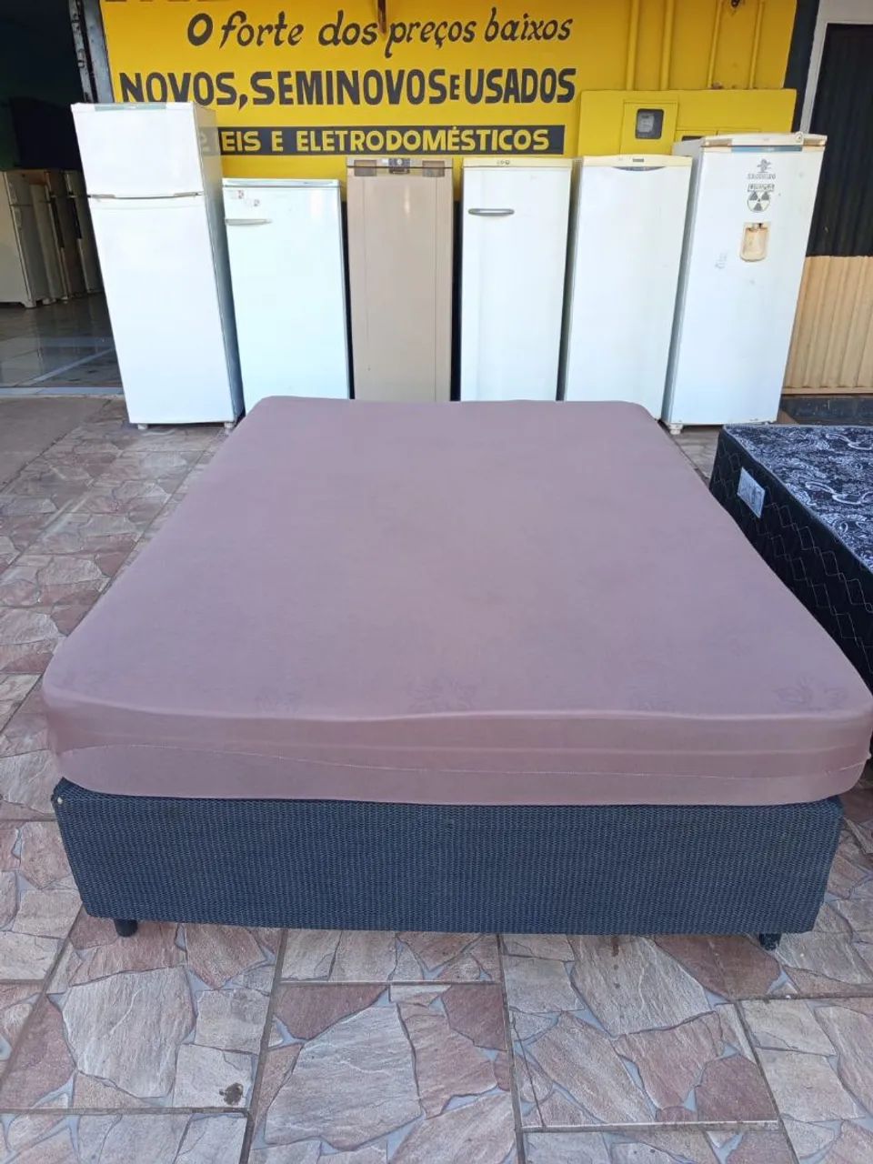 Cama box casal molas ensacadas 