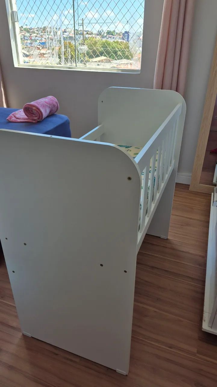 Mini berço com colchão  - Foto 3