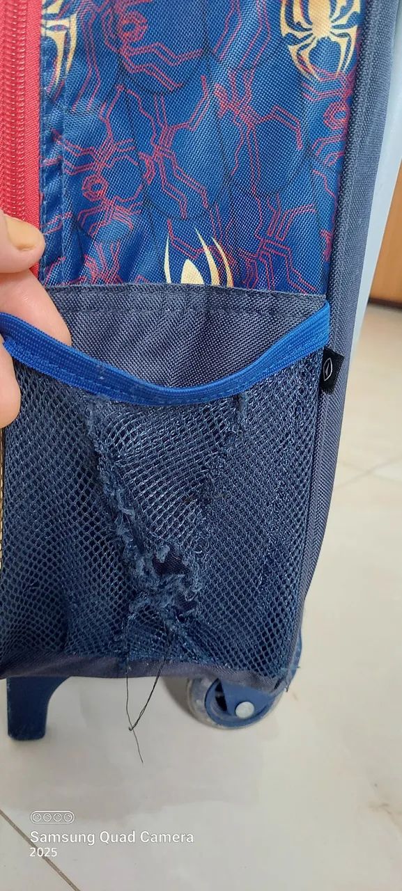 Kit Mochila Escolar Homem Aranha Seanite com rodinhas - Brinquedos