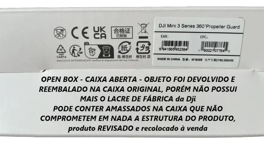 Kit Protetores de Hélices 360° compatível APENAS com Drones DJI Mini3&3Pro Propeller Guard - Foto 2