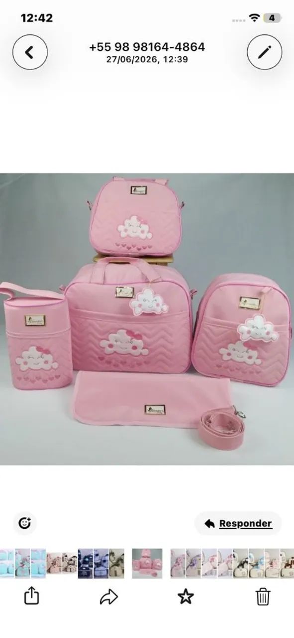 Kit bolsa com 5 peças. - Foto 5