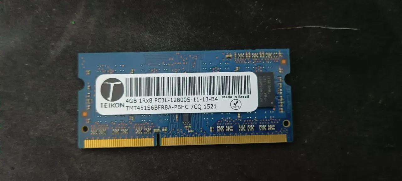 Memória Ram DRR3 NOTEBOOK 4GB