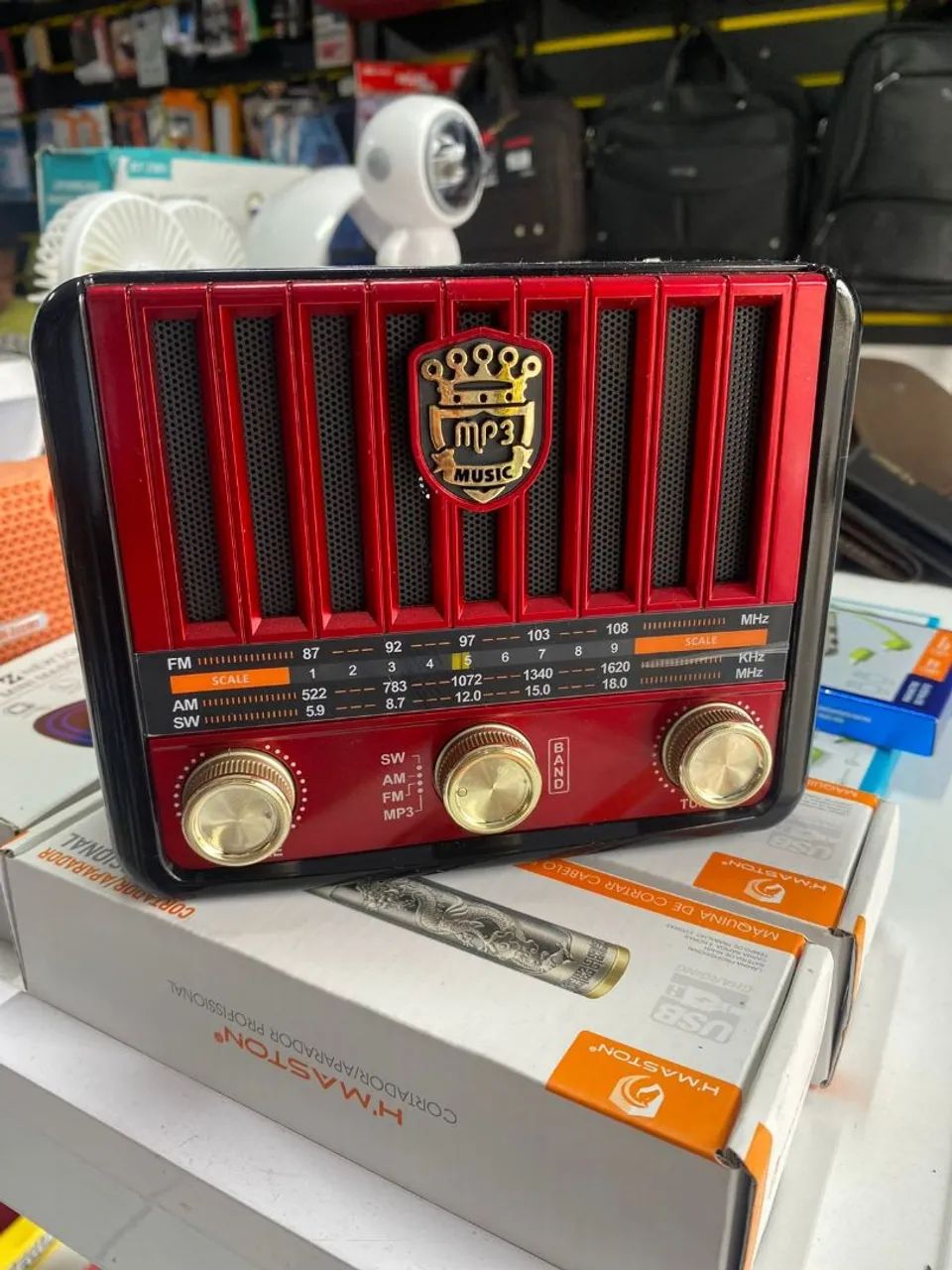 Rádio retrô FM bluetooth  - Foto 3