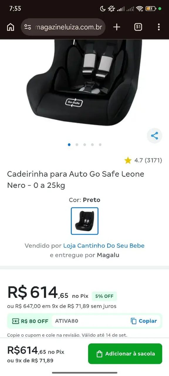 Cadeirinha para carro  - Foto 5