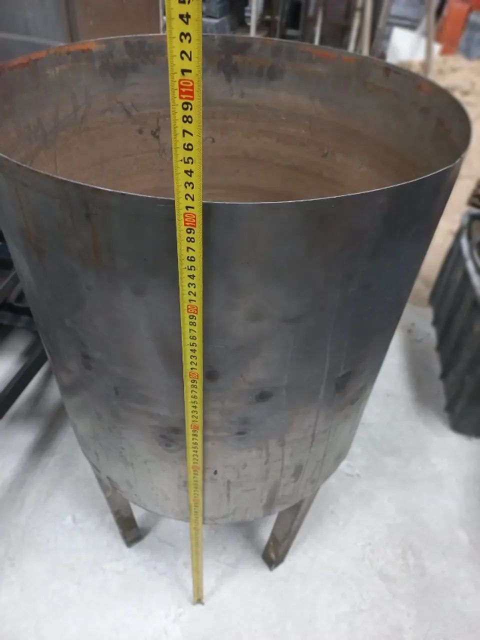 Funil Aço Inox 1000 Mm Altura X 600 Mm Diâmetro / -- 00215 - Foto 4