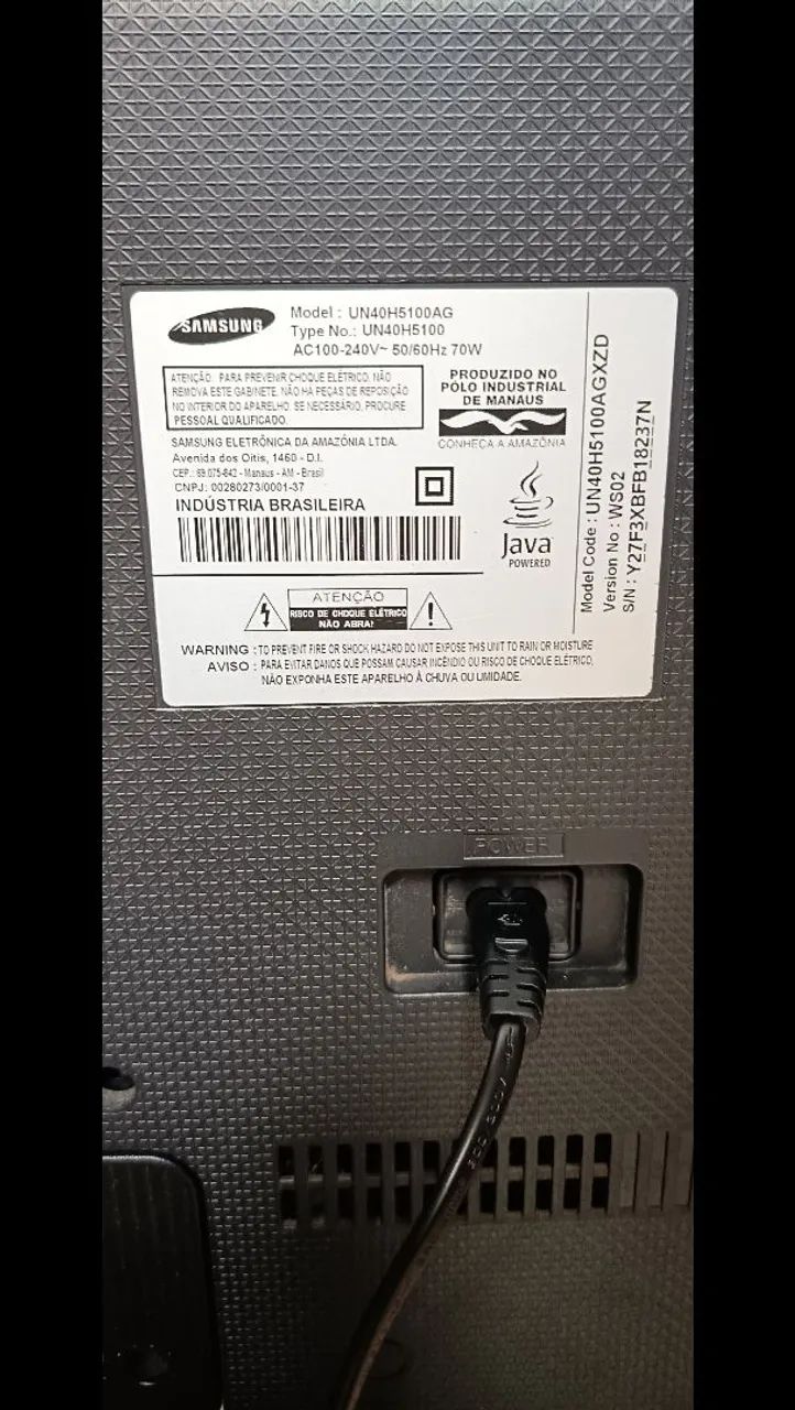 Vendo Tv Samsung 40 polegadas com tela trincada.  - Foto 3