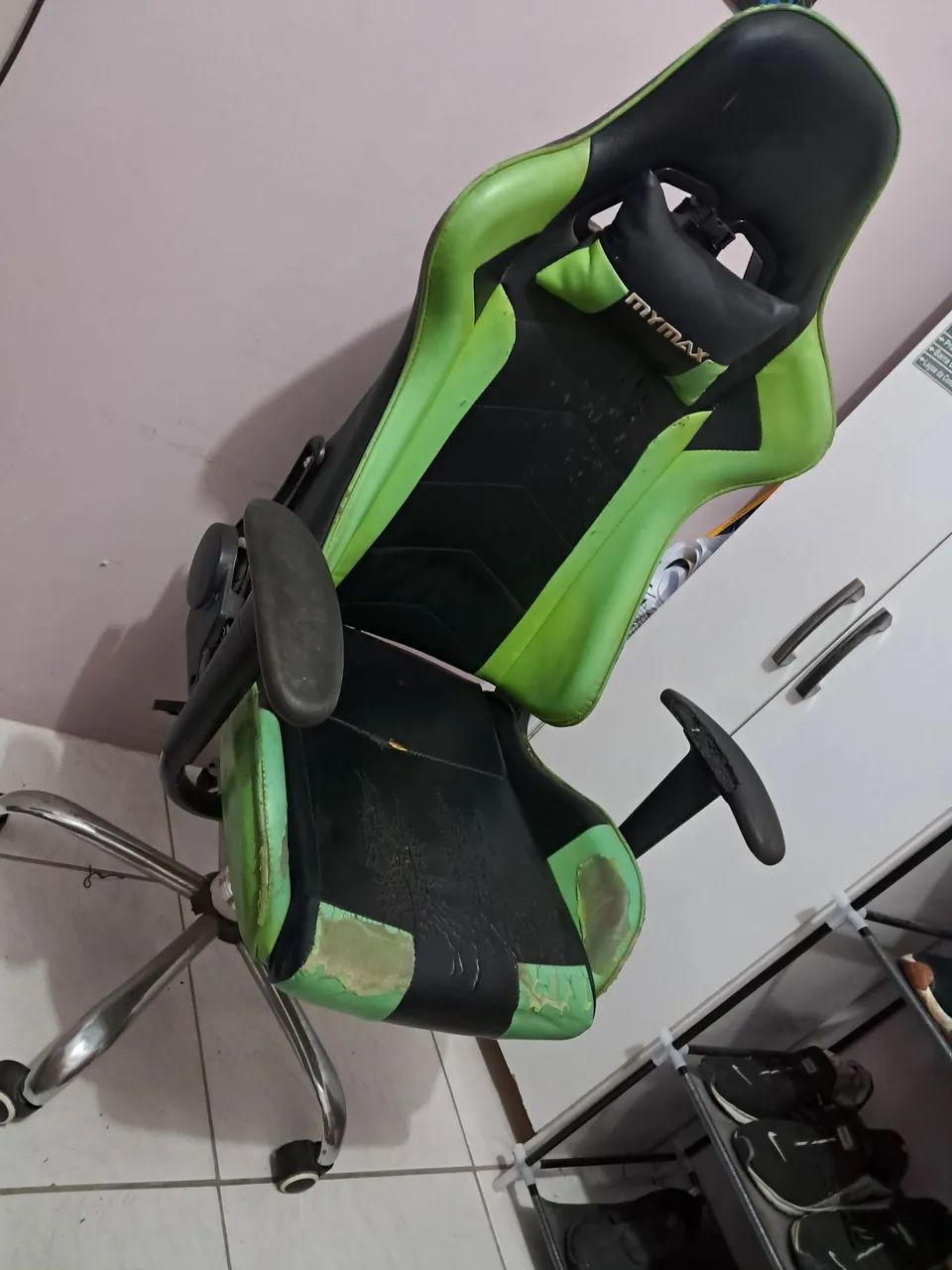 Cadeira Gamer reclinavel usada - Foto 2