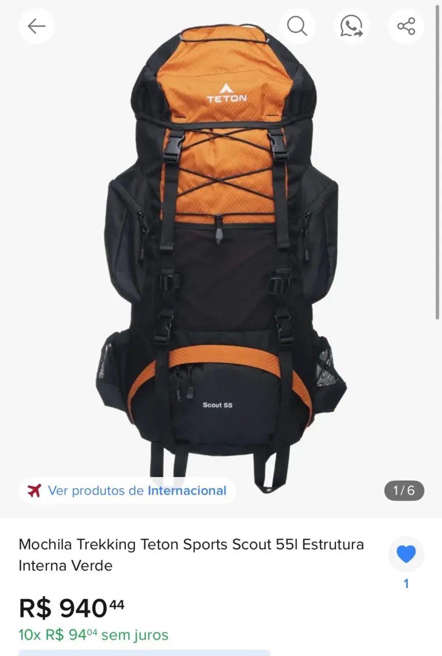 VENDE-SE MOCHILA CARGUEIRA 