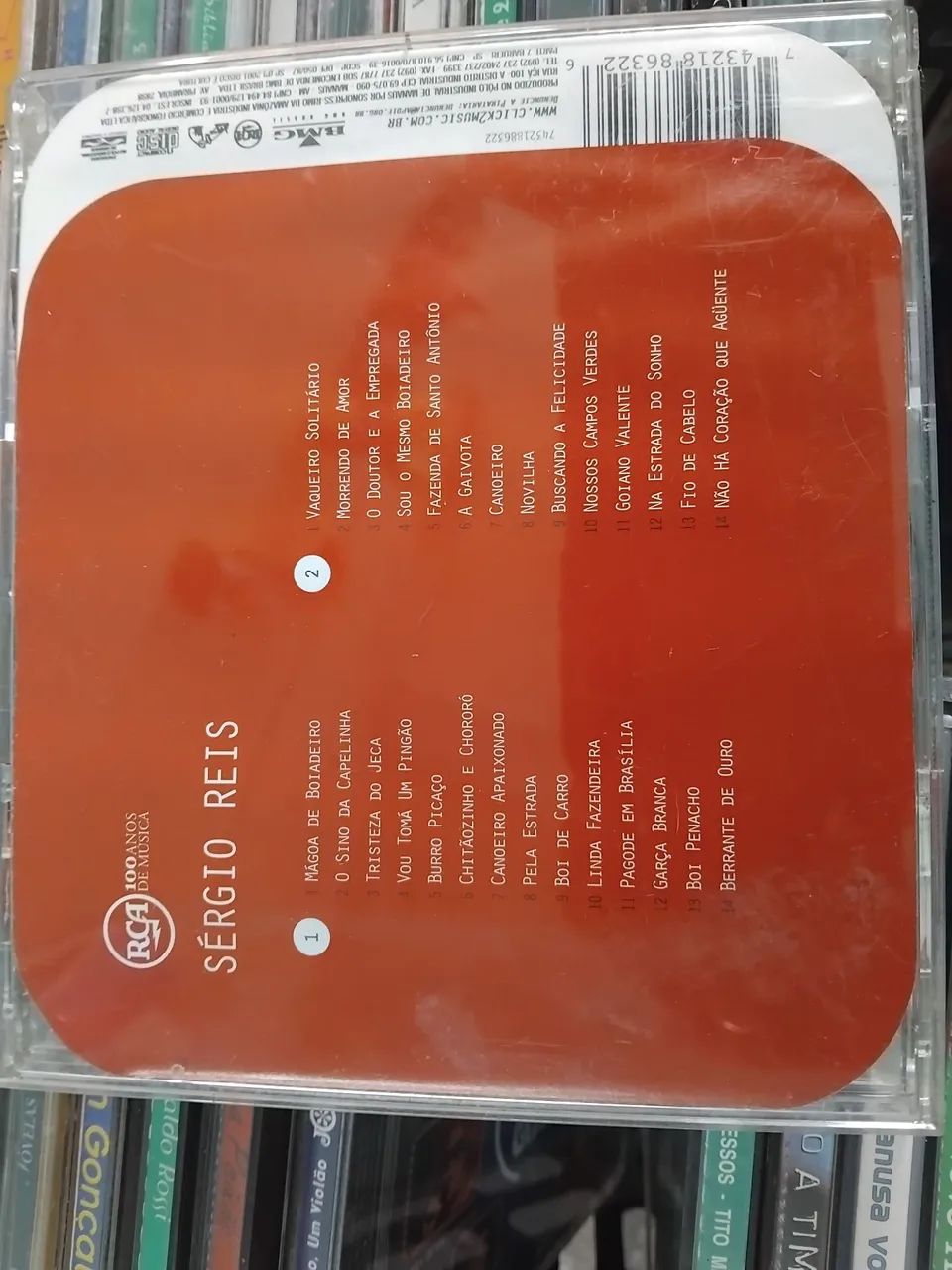 CD Sérgio Reis ,duplo coleção 100 anos  RCA - Foto 2