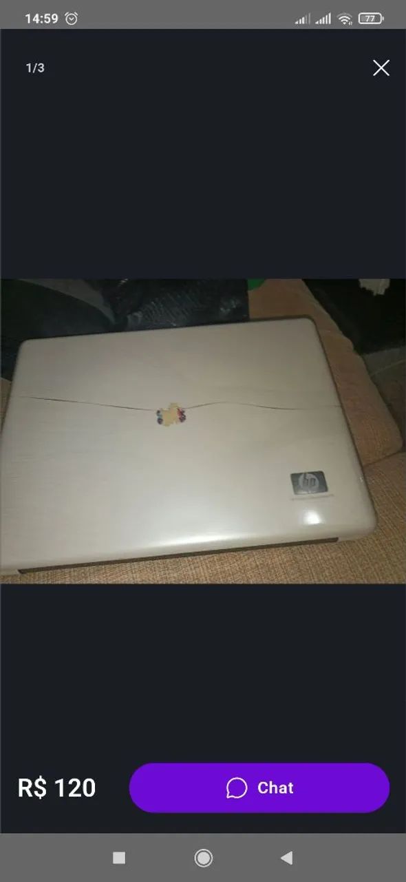 NOTEBOOK HP COM DEFEITO  - Foto 3