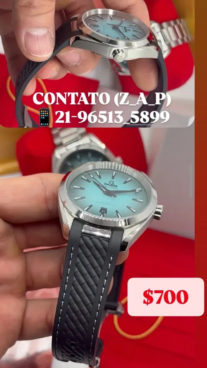 Relógio OMEGA SEAMASTER AQUA TERRA AUTOMÁTICO MOSTRADOR AZUL TURQUESA  - Foto 2