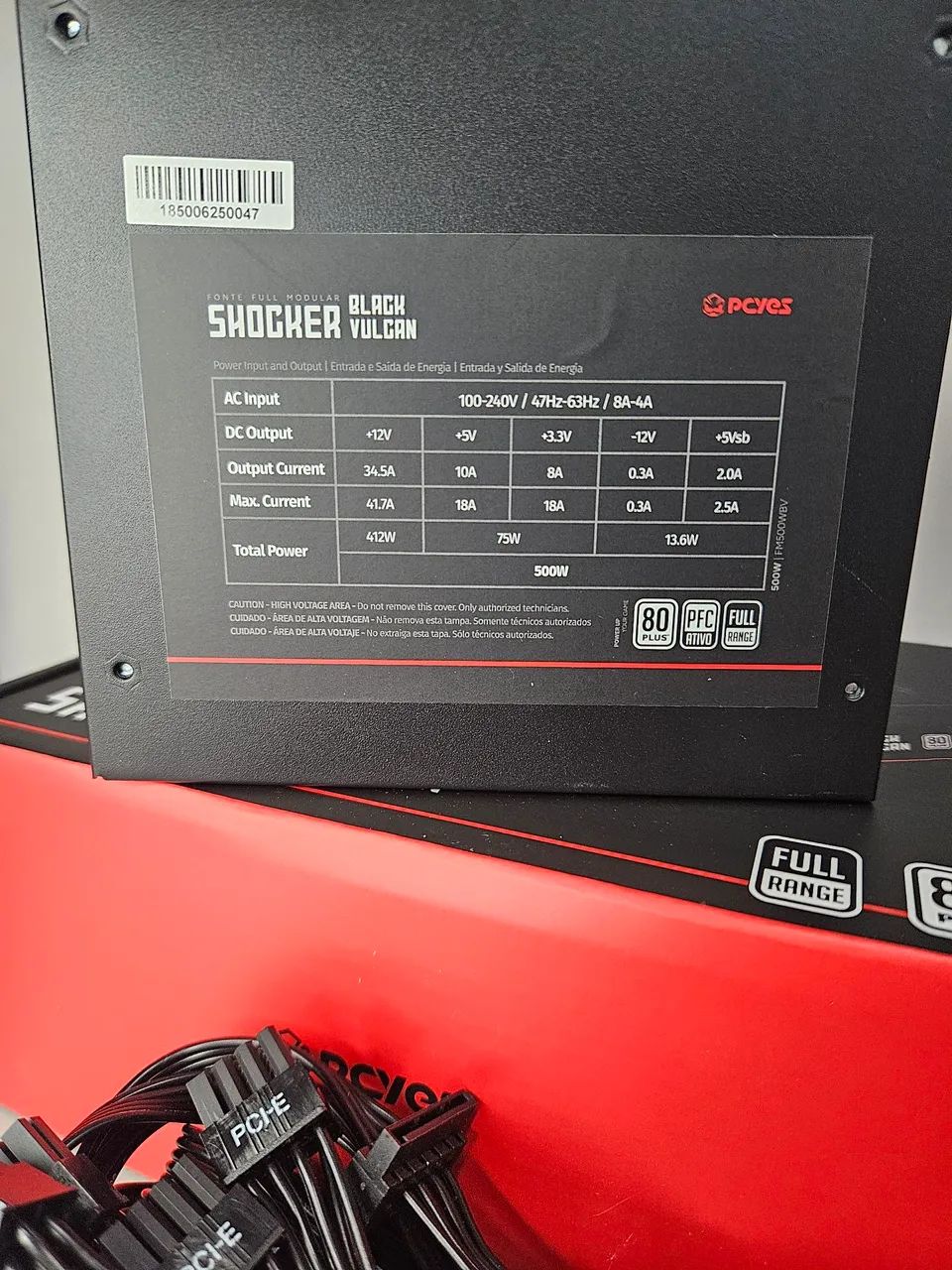 Fonte Gamer Atx 500w Full Modular 80 Plus White - Foto 5