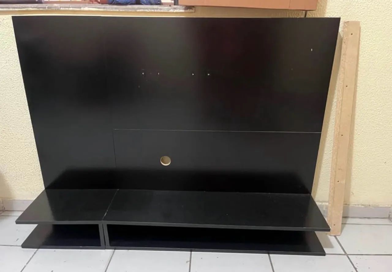 Painel Pra Tv Sala/Quarto Até 50 Polegadas - PRETO