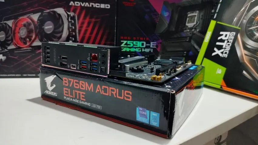 Placa Mãe Gigabyte B760M Aorus Elite, Chipset B760, Intel LGA 1700, mATX, DDR5 - Foto 3