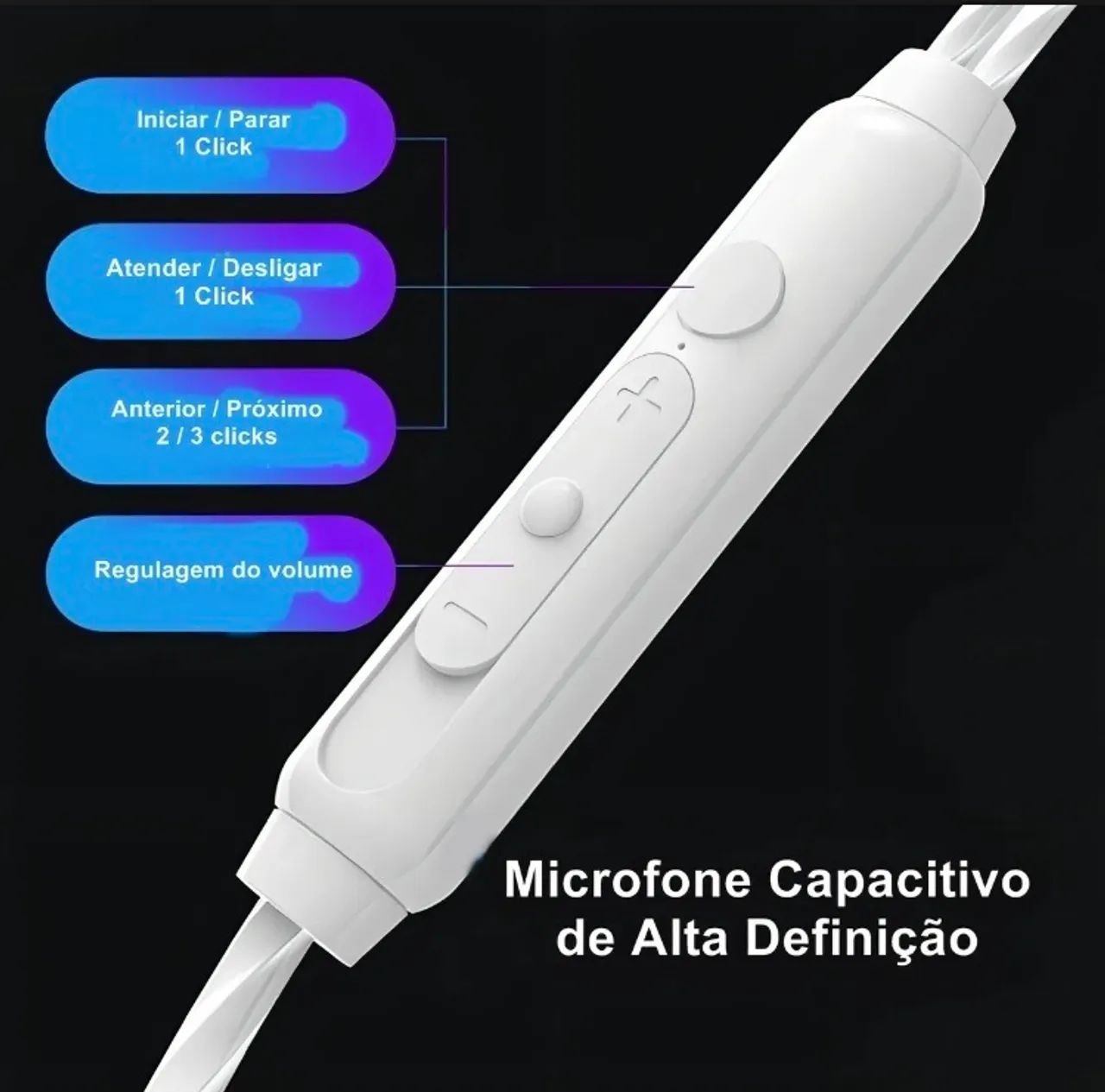 Fone de ouvido In-ear Gamer Qkz premium Ak6 - Foto 4