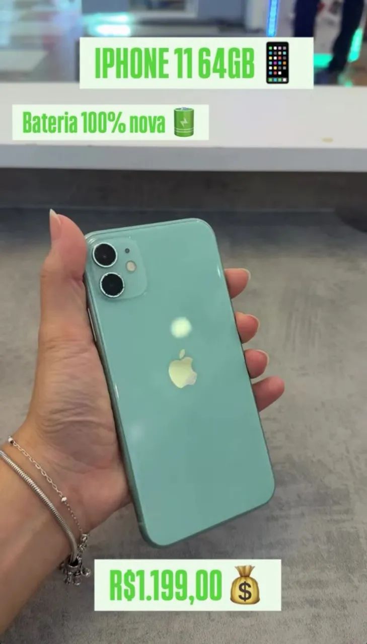 iPhone 11 64g em perfeito estado, saúde bateria 100% - Foto 2