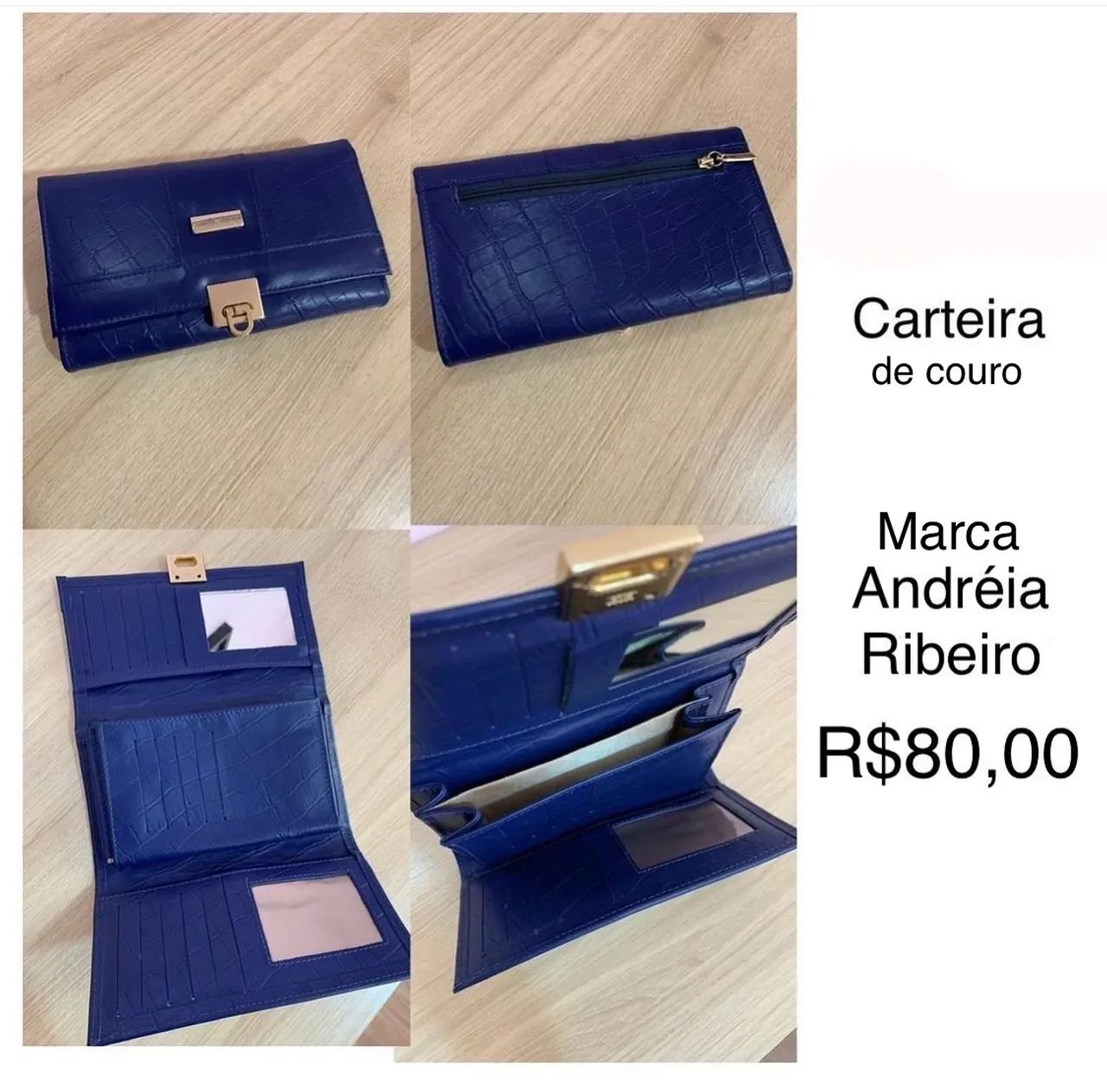 Carteira de couro legítimo