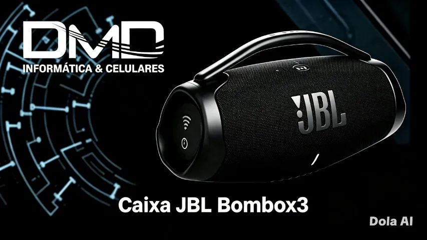 Caixa de Som Bluetooth JBL Boombox 3 Preta Bivolt