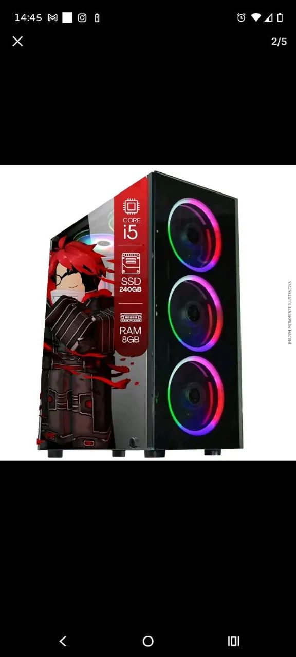 Computador PC Gamer Completo TOB Intel Core i5 SSD 240GB 8GB  - Foto 2