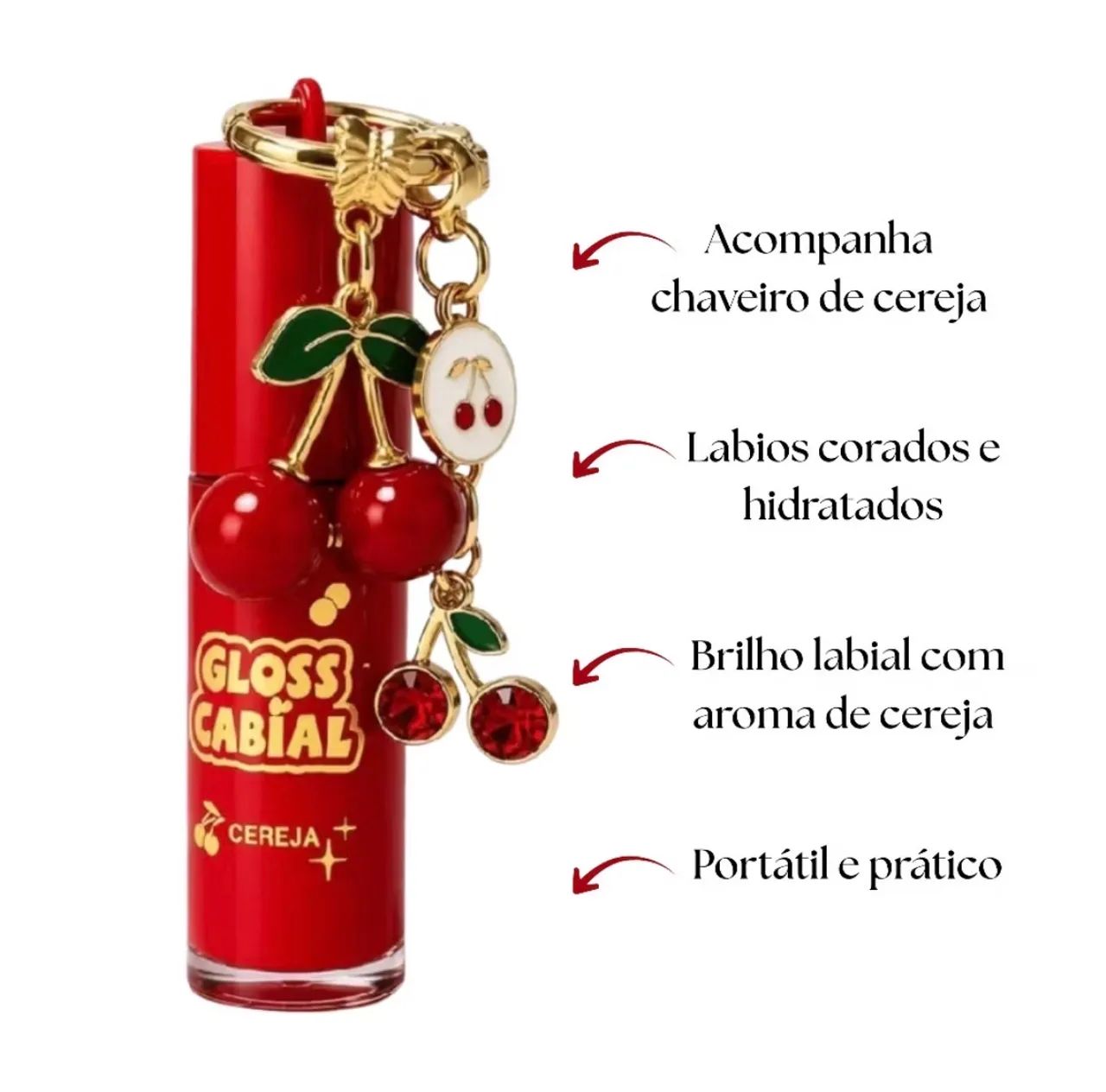Lip gloss cereja - Foto 2