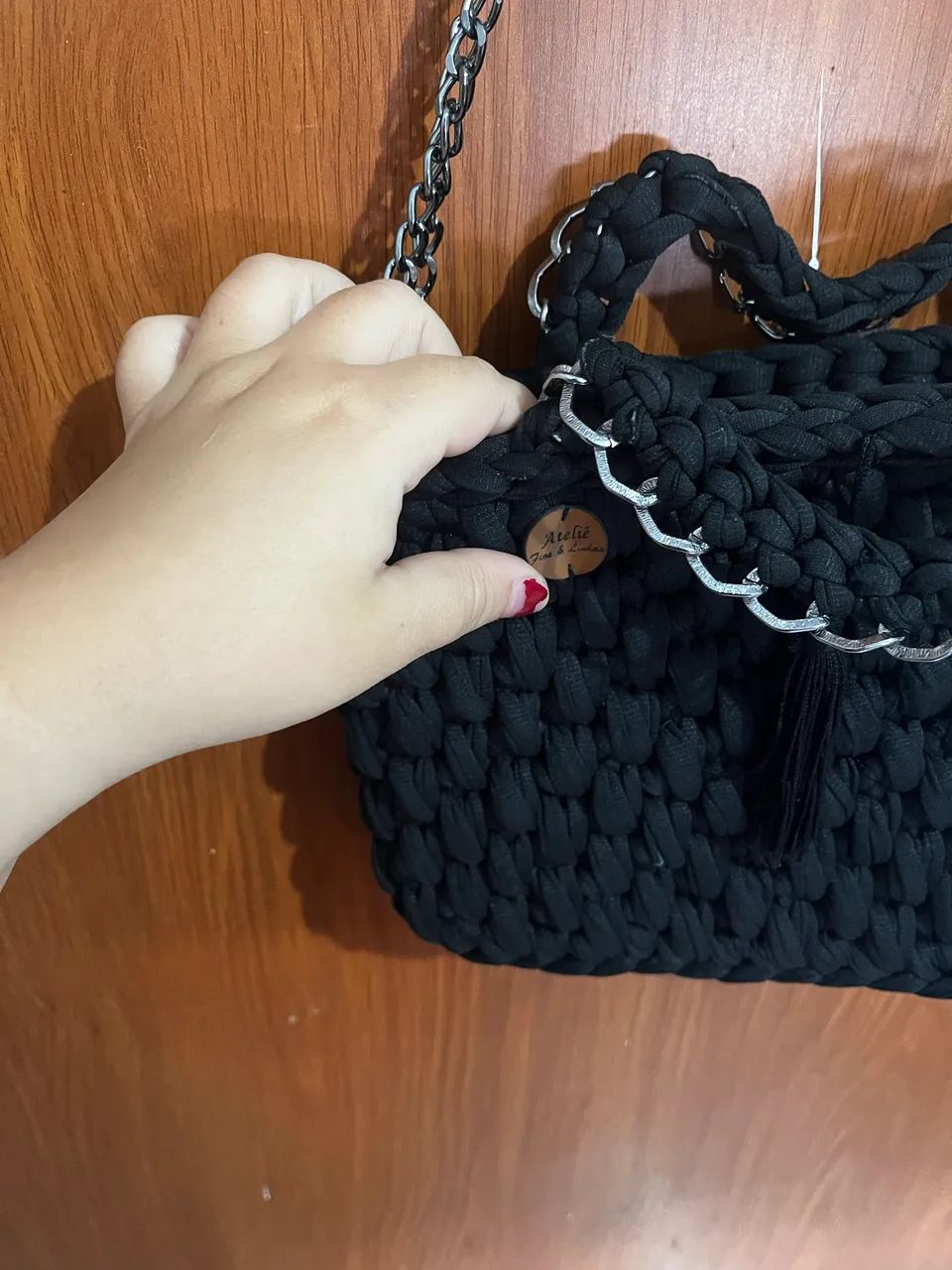 Bolsa em crochê  - Foto 4