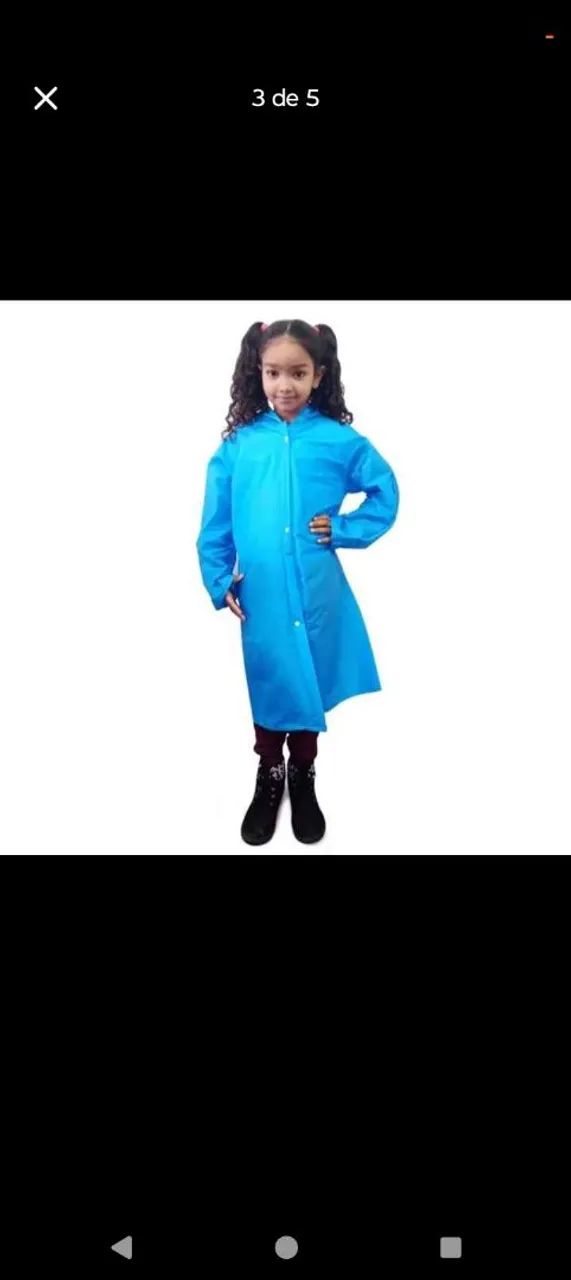 Capa de chuva infantil 