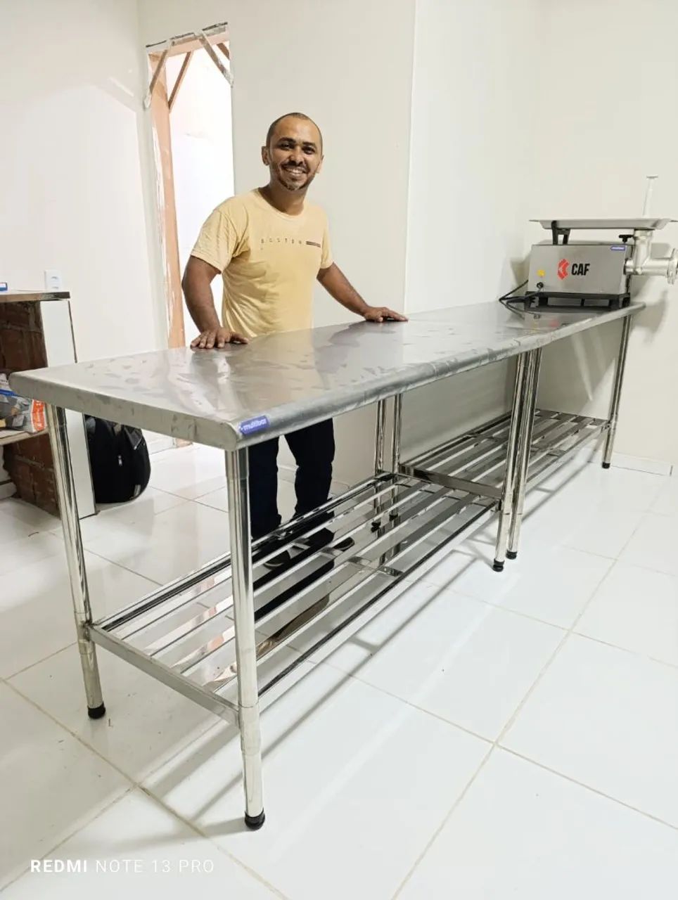 MESA DE MANIPULAÇÃO INOX 1.50 METRO IMECA 