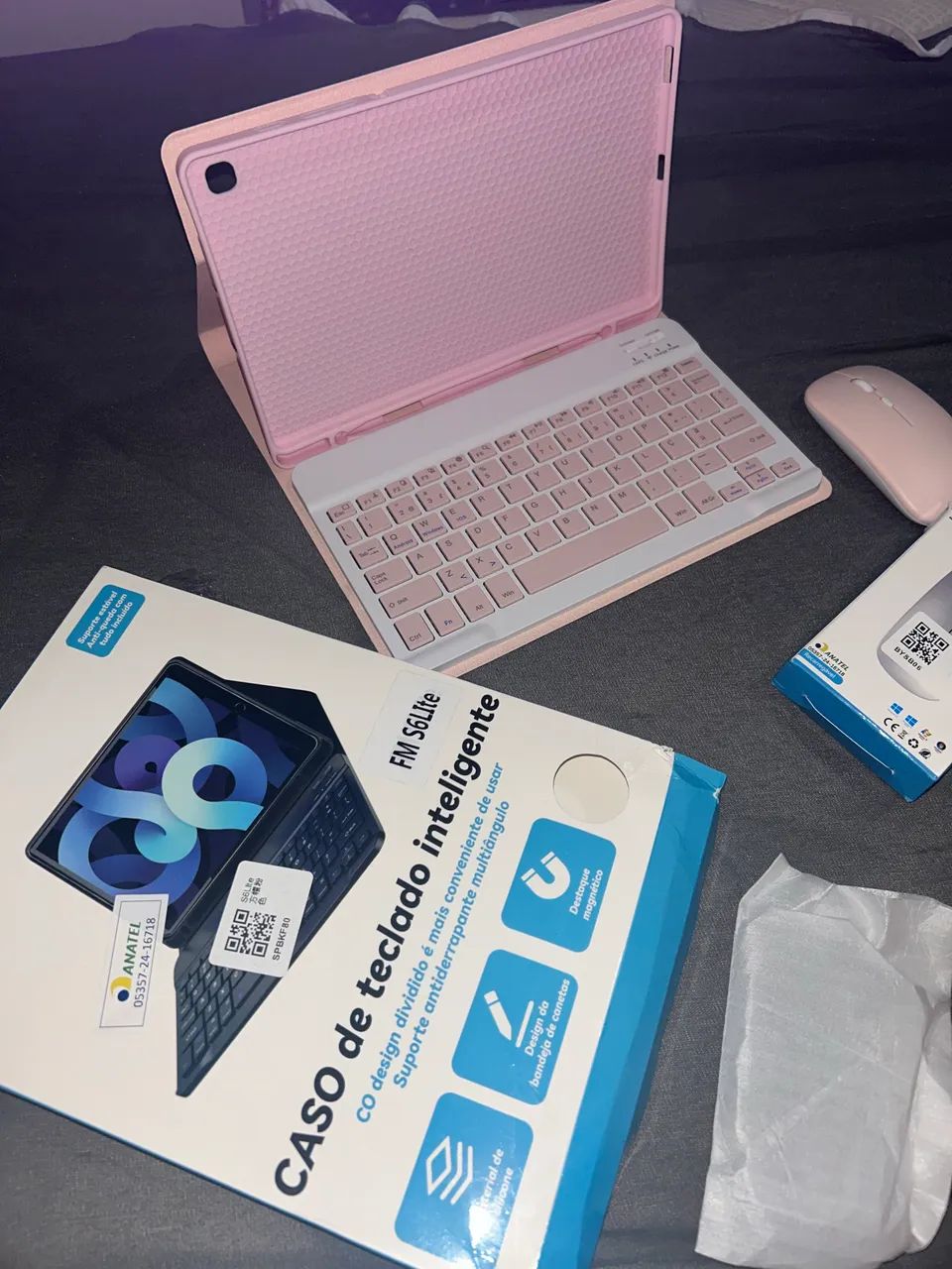 Capa+teclado e mouse para tablet S6LITE Samsung  - Foto 3