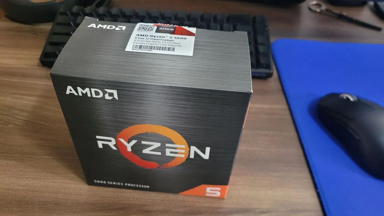 CPU Ryzen 5600 c/ caixa e cooler box