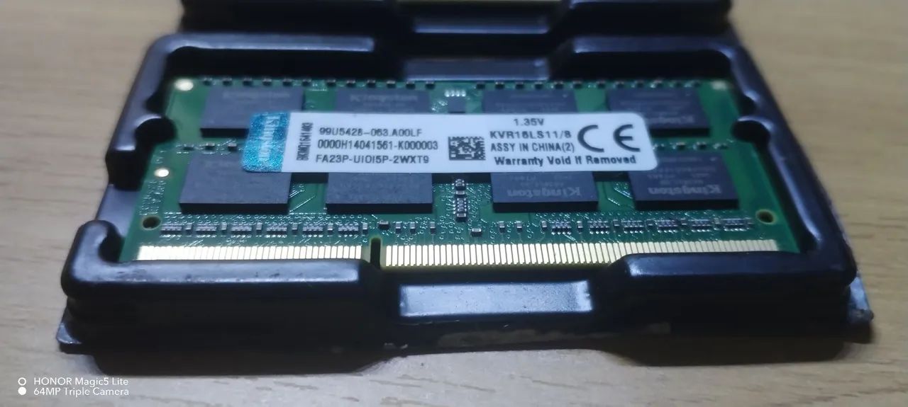 DDR3 16GB×8枚 MEMÓRIA DDR3 (2x8GB) SODIMM 16GB 1600 MHZ KINGSTON (ALL IN ONE