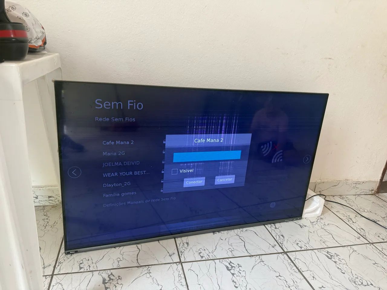 Tv Philco 55 com listras