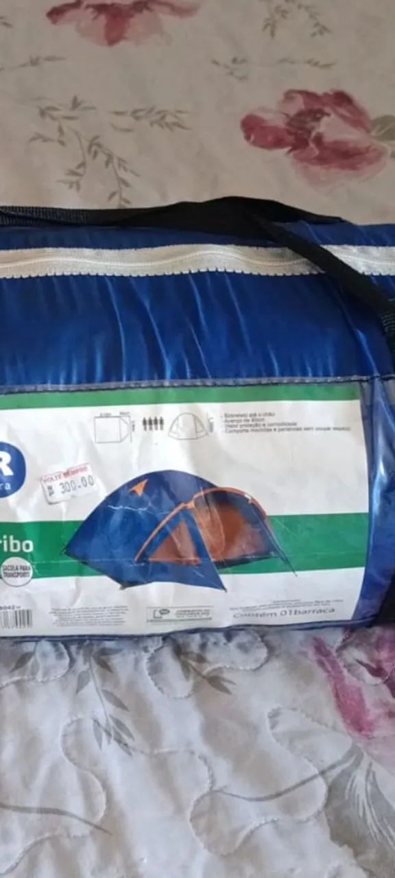 Barraca de camping para 4 pessoas usada apenas 3x  - Foto 2
